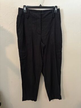 Rachel Zoe Black Cropped Utility Pants